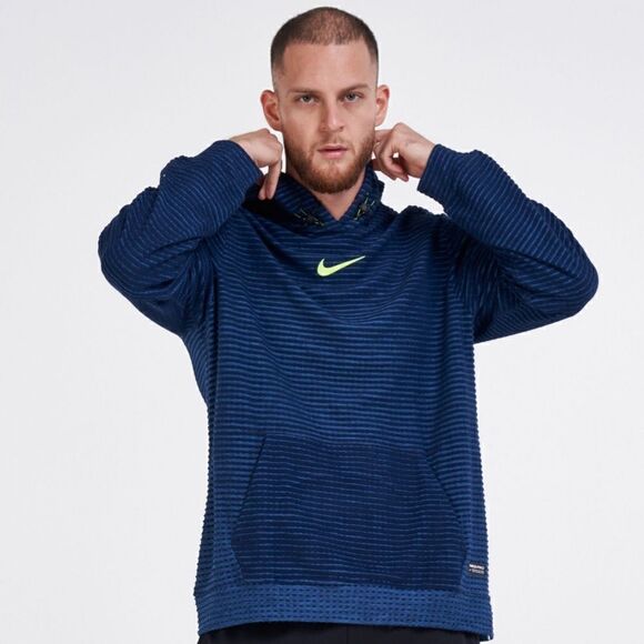 Nike Other - Nike Pro Therma-FIT ADV Men's Fleece Pullover Hoodie Men's Small DD1707–451 Blue
